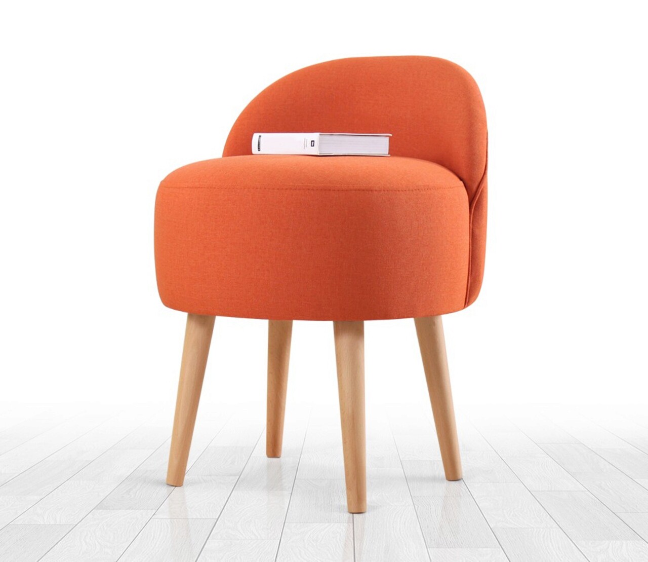 Taburet, Atelier del Sofa, 209FLF1149, Portocaliu - imagine 6